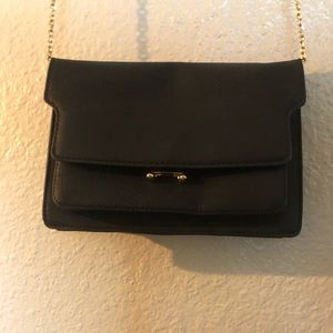 Small Black Faux Leather Purse